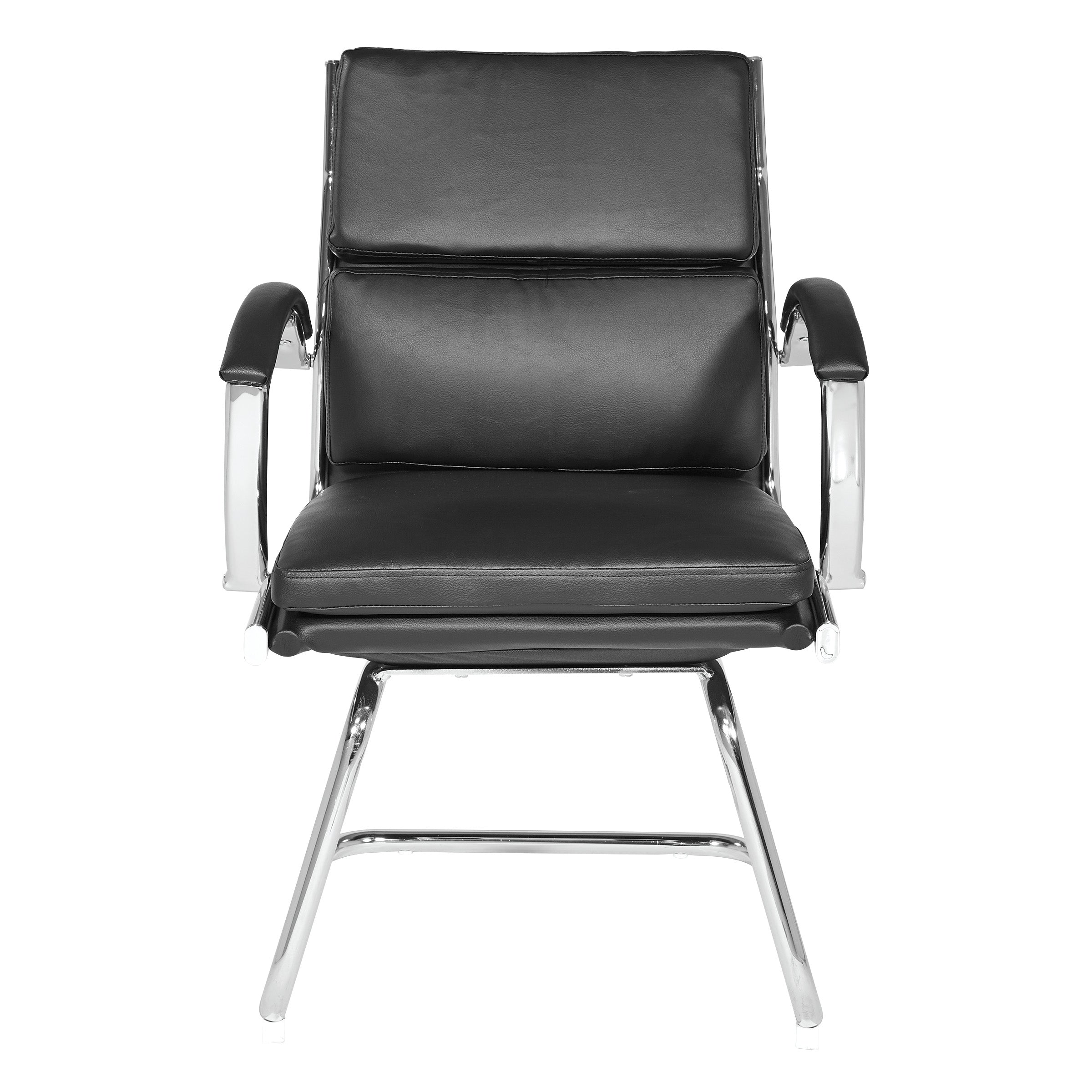 Mid-Back Faux Lthr Visitor's Chair